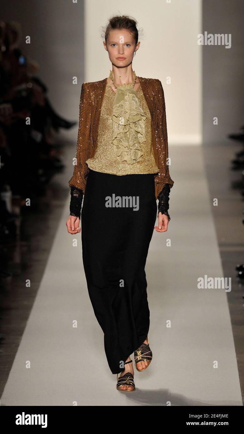 A model displays a creation by Vanessa Bruno SpringSummer 2010 readytowear collection show