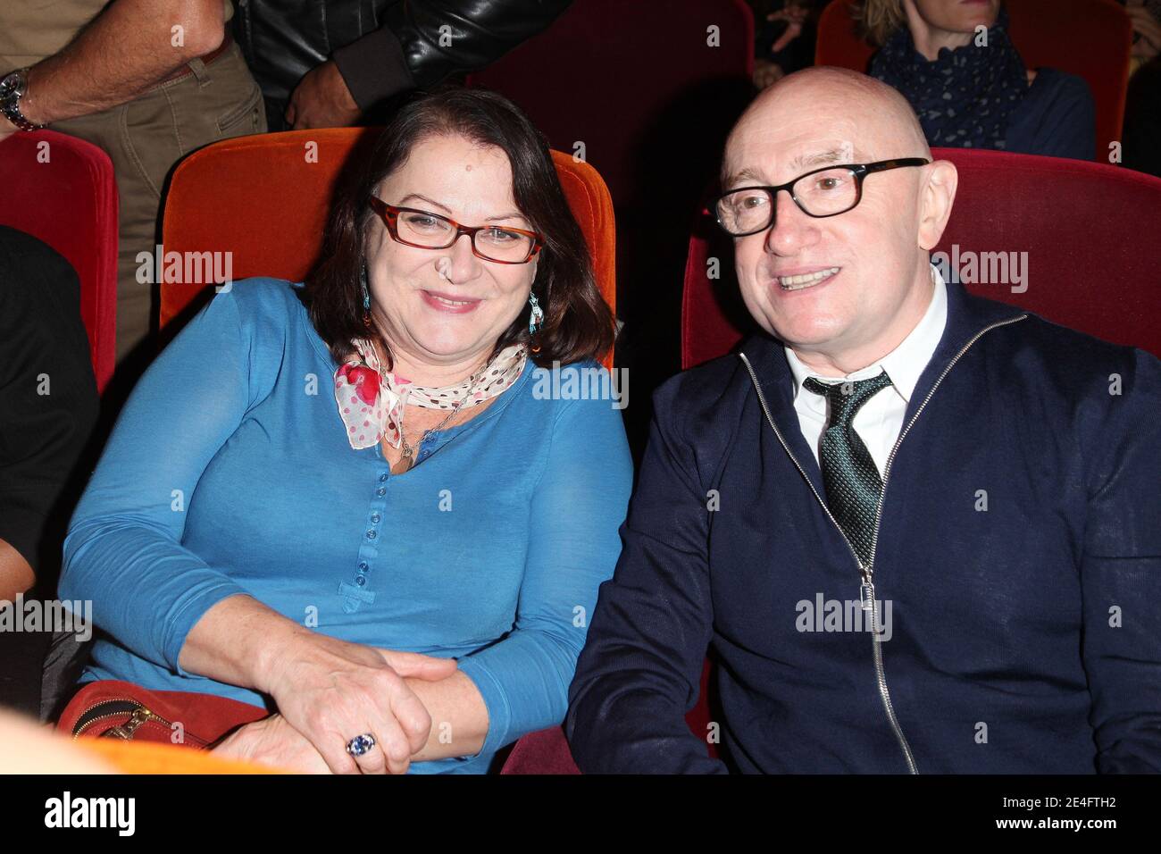 Josiane Balasko and Michel Blanc attending the premiere of 'Rose Et Noir' held at the Elysees Biarritz theater in Paris, France on October 13, 2009. Photo by Denis Guignebourg/ABACAPRESS.COM Stock Photo