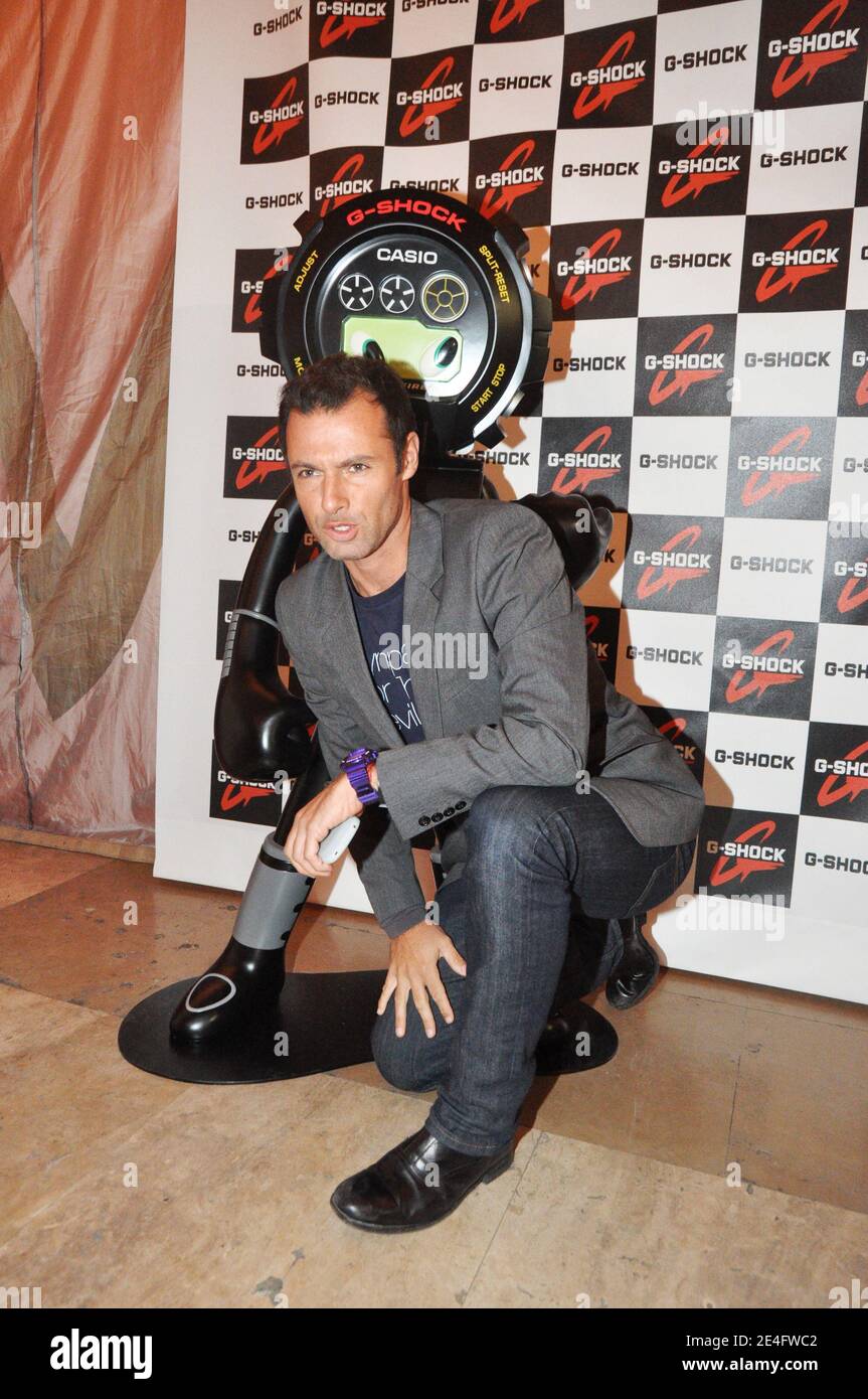 Nicolas Deuil during the Casio's party to celebrate the 25th anniversary of  the G-Shock watch, held at Le Musee de l'Homme, in Paris, France, on  October 13, 2009. Photo by Morgan Dessalles/ABACAPRESS.COM