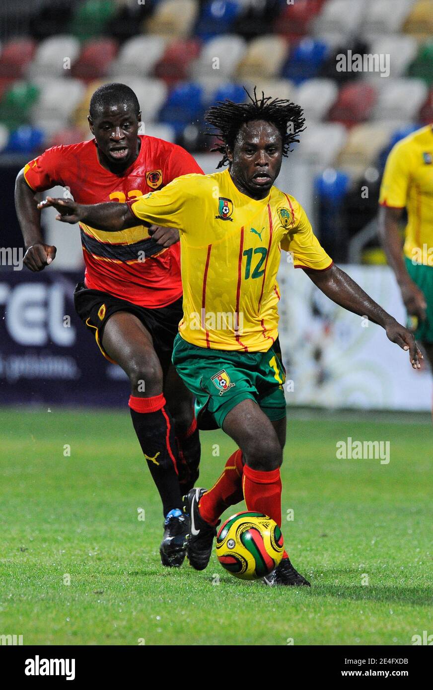 Cameroon's Danierl NGom Kone during a Friendly soccer Match, Cameroon vs Angola in Olhao, Portugal on October 14, 2009. The match ended in a 1-1 draw. Photo by Henri Szwarc/ABACAPRESS.COM Stock Photo