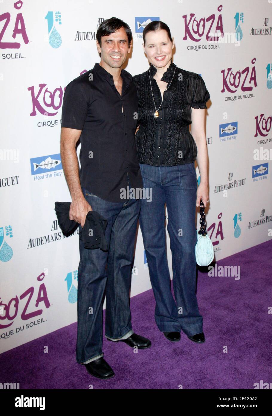 "Geena Davis and husband Dr. Reza Jarrahy arrives for Opening Night