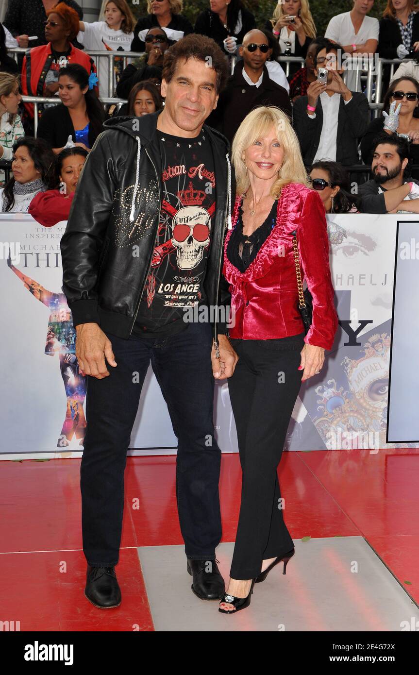 Lou Ferrigno and wife Carla Ferrigno arriving for the premiere of Sony Pictures' 'This Is It' held at Nokia Theatre in Downtown Los Angeles, CA, USA on October 27, 2009. Photo by Lionel Hahn/ABACAPRESS.COM Stock Photo