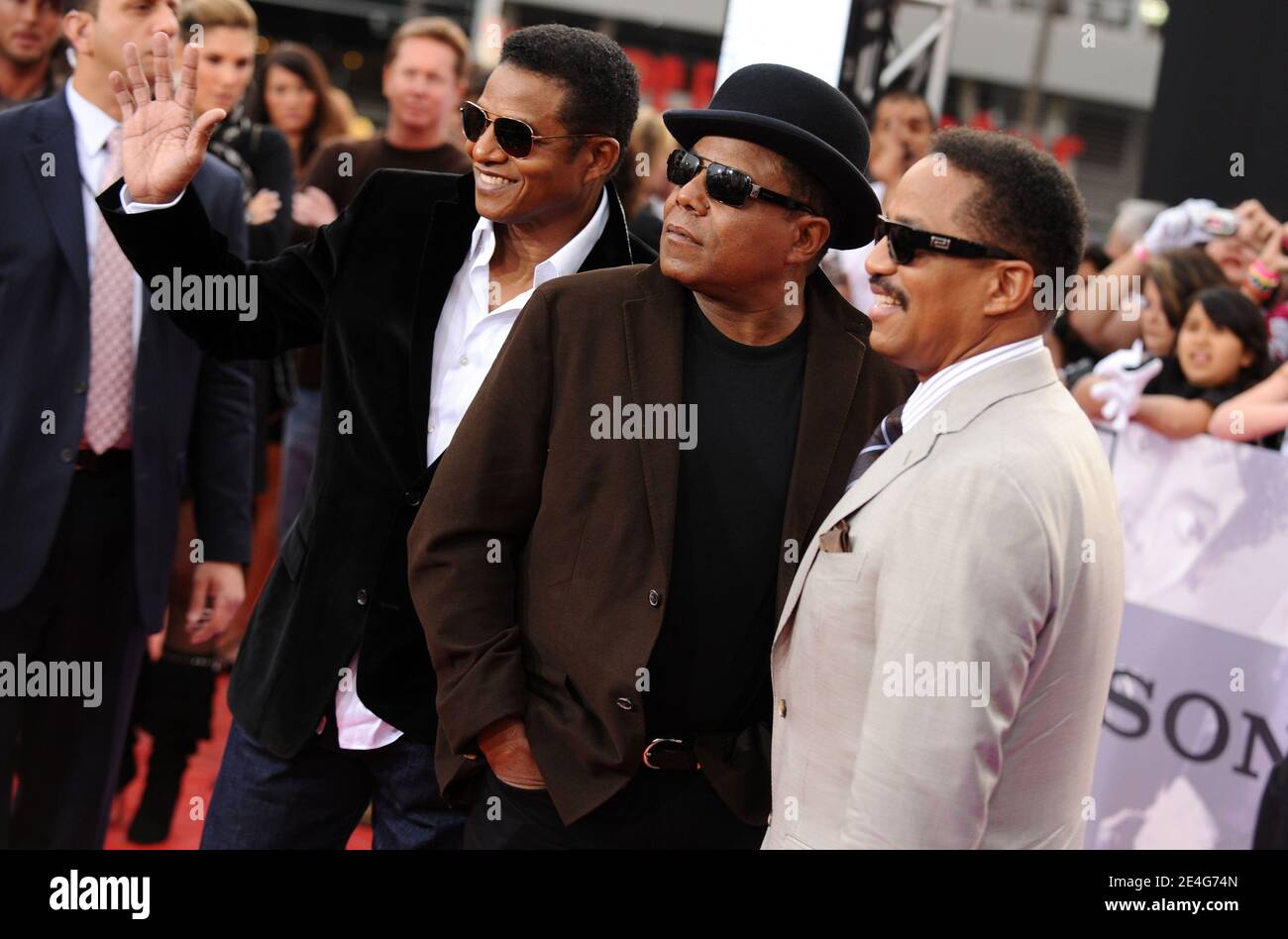 Tito And Randy Randy Jackson, Tito Jackson and Marlon Jackson arriving for the ...