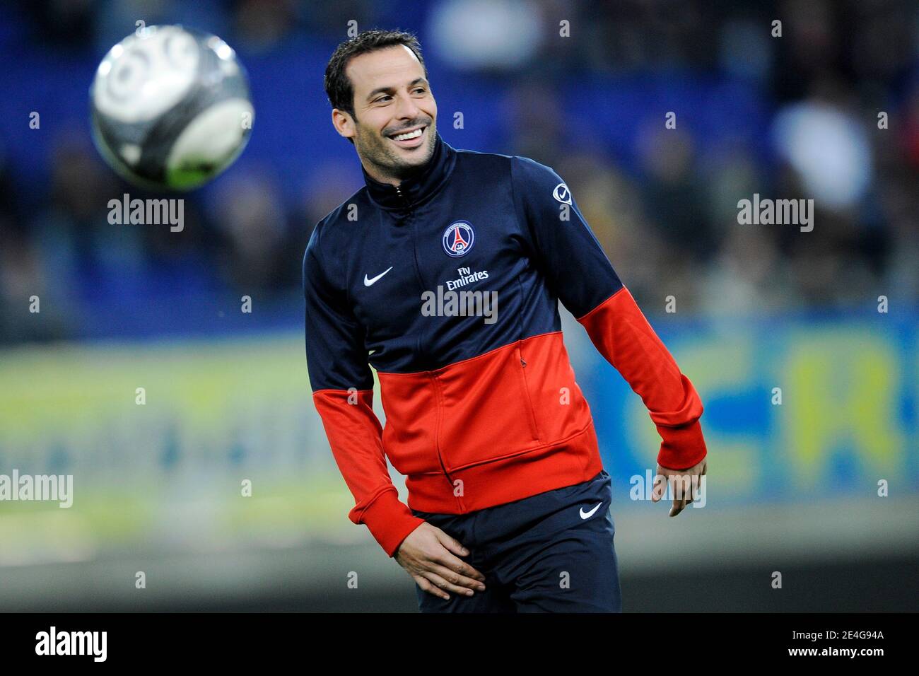 PSG's Ludovic Giuly during the French first League soccer match, FC Sochaux vs Paris Saint Germain in Sochaux,France on November 1st, 2009. PSG wins 4-1. Photo by Guillaume Ramon/Camelon/ABACAPRESS.COM Stock Photo
