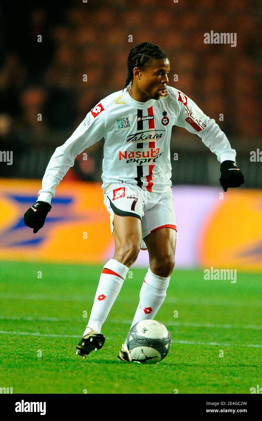 Nice s Loic Remy During The French First League Soccer Match Paris Nice s Loic Remy During The French First League Soccer Match Paris