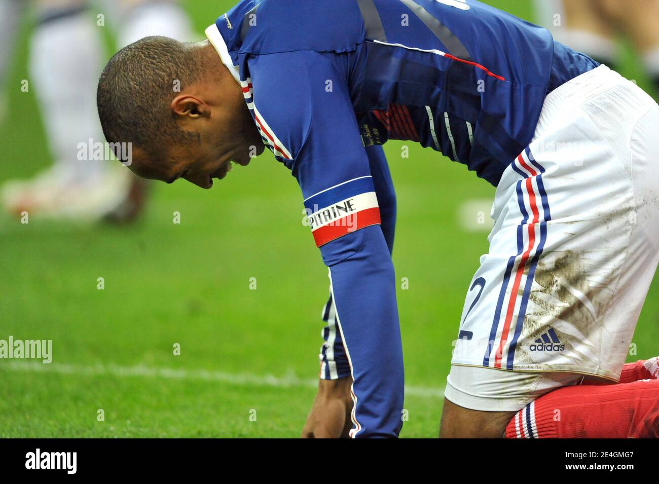 France's Thierry Henry during the World Cup Play-off soccer match, France  vs Republic of Ireland at Stade de France in Saint-Denis near Paris, France  on November 18, 2009. The Match ended in