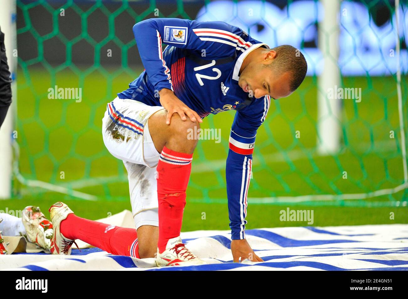 France's Thierry Henry during World Cup Play-off soccer match, France vs Republic of Ireland at Stade de France in Saint-Denis near Paris, France on November 18, 2009. The Match ended in a 1-1 draw. Photo by Stephane Reix/ABACAPRESS.COM Stock Photo