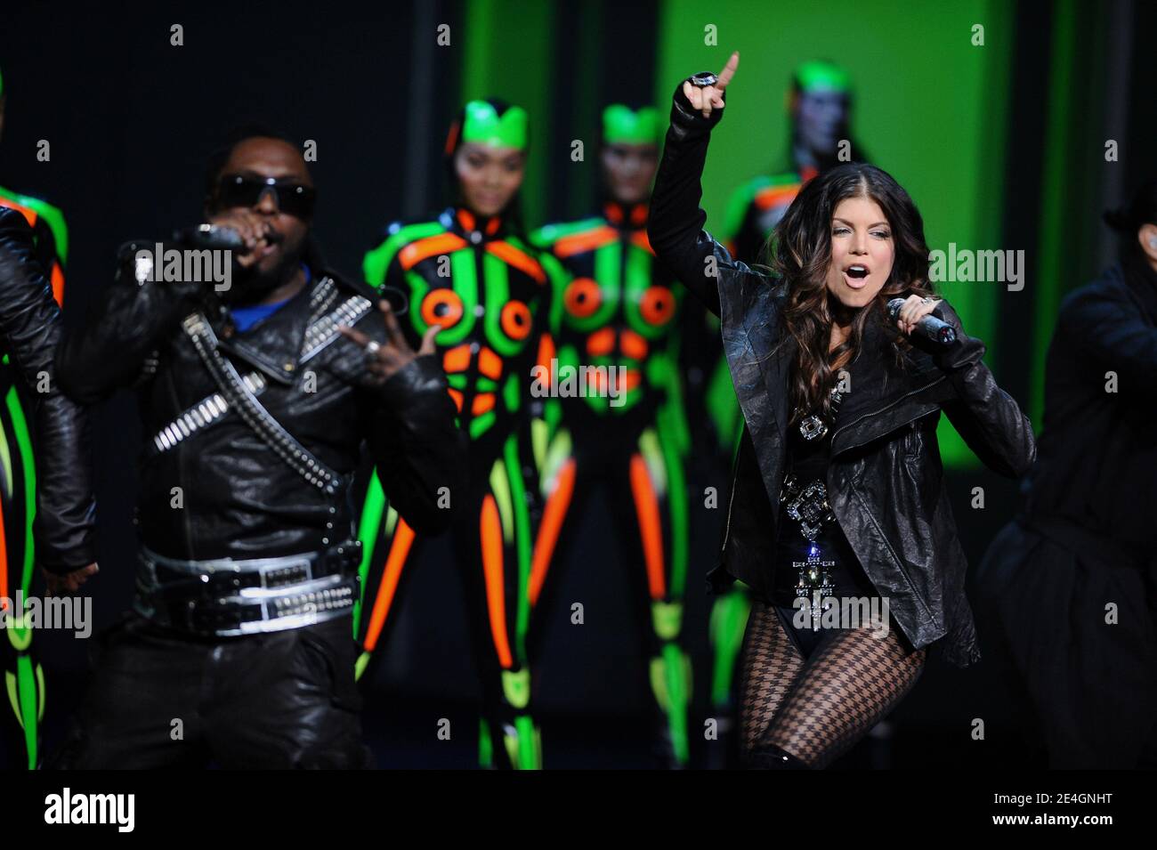 Fergie and Black Eyed Peas perform during the 2009 Victoria's Secret