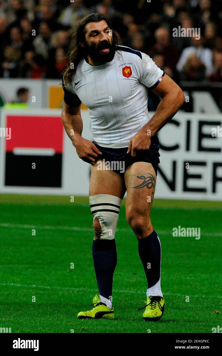France's Sebastien Chabal during the International Friendly Rugby match ...