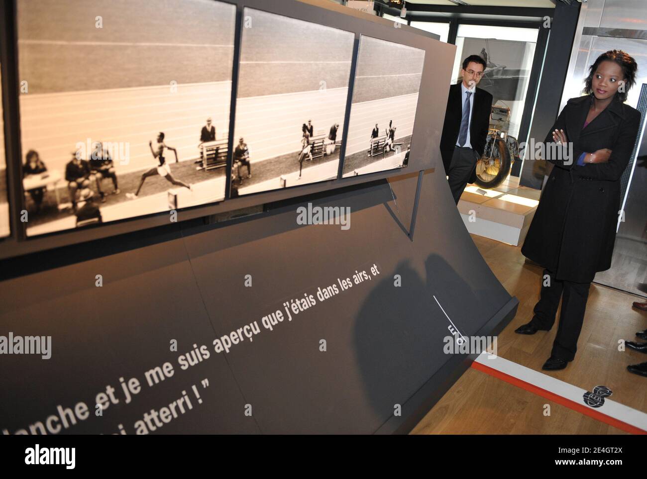 French Junior minister for youth and sports Rama Yade visits