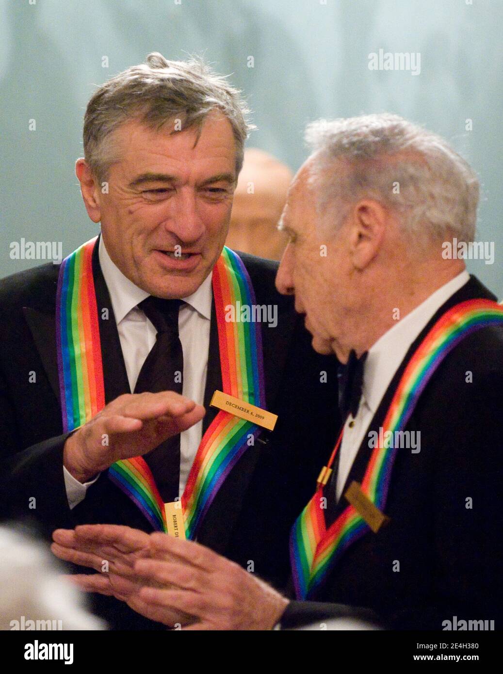 2009 Kennedy Center honorees Robert De Niro (L) and Mel Brooks have an