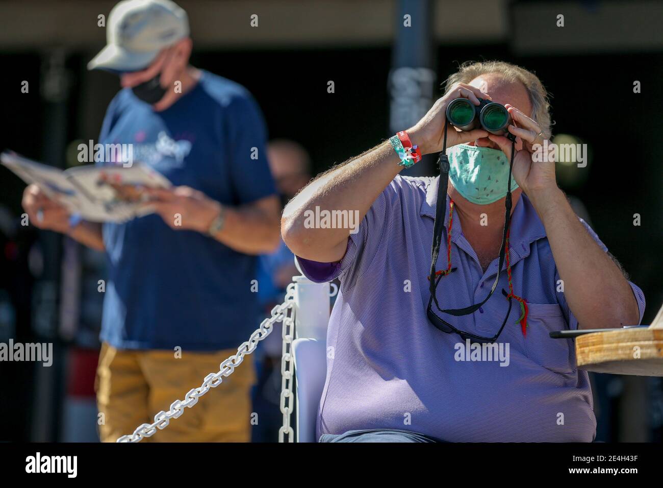 Hallandale Beach, FL, USA. 23rd Jan, 2021. January 23, 2021: Scenes from during Pegasus World Cup Invitational Day at Gulfstream Park in Hallandale Beach, Florida. Sam Navarro/Eclipse Sportswire/CSM/Alamy Live News Stock Photo
