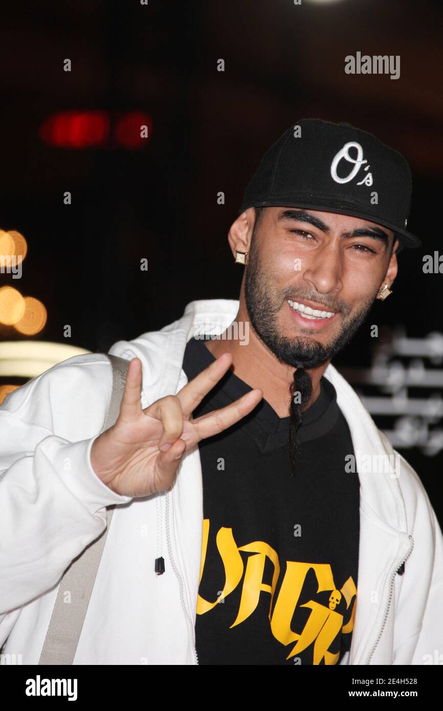 La Fouine arriving for the 9th ‘Marrakech Film Festival’ for his