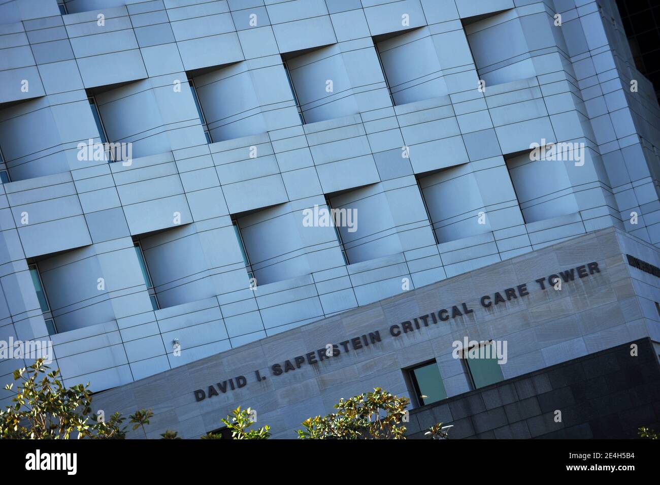 General view of the CedarsSinai Hospital located in Beverly Hills. Los