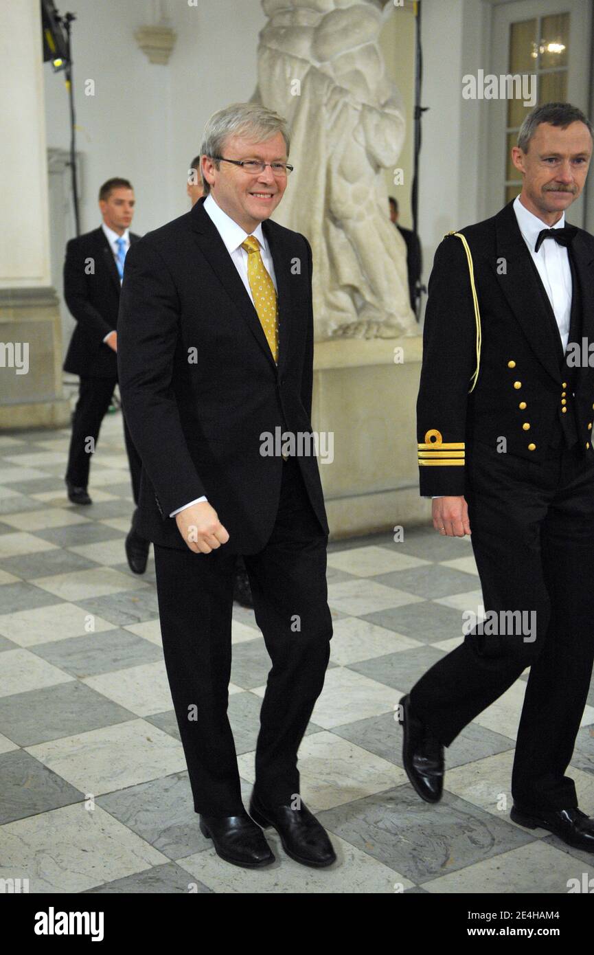 Kevin Rudd Queen Australia's Prime Minister Kevin Rudd arrives for a dinner hosted by ...