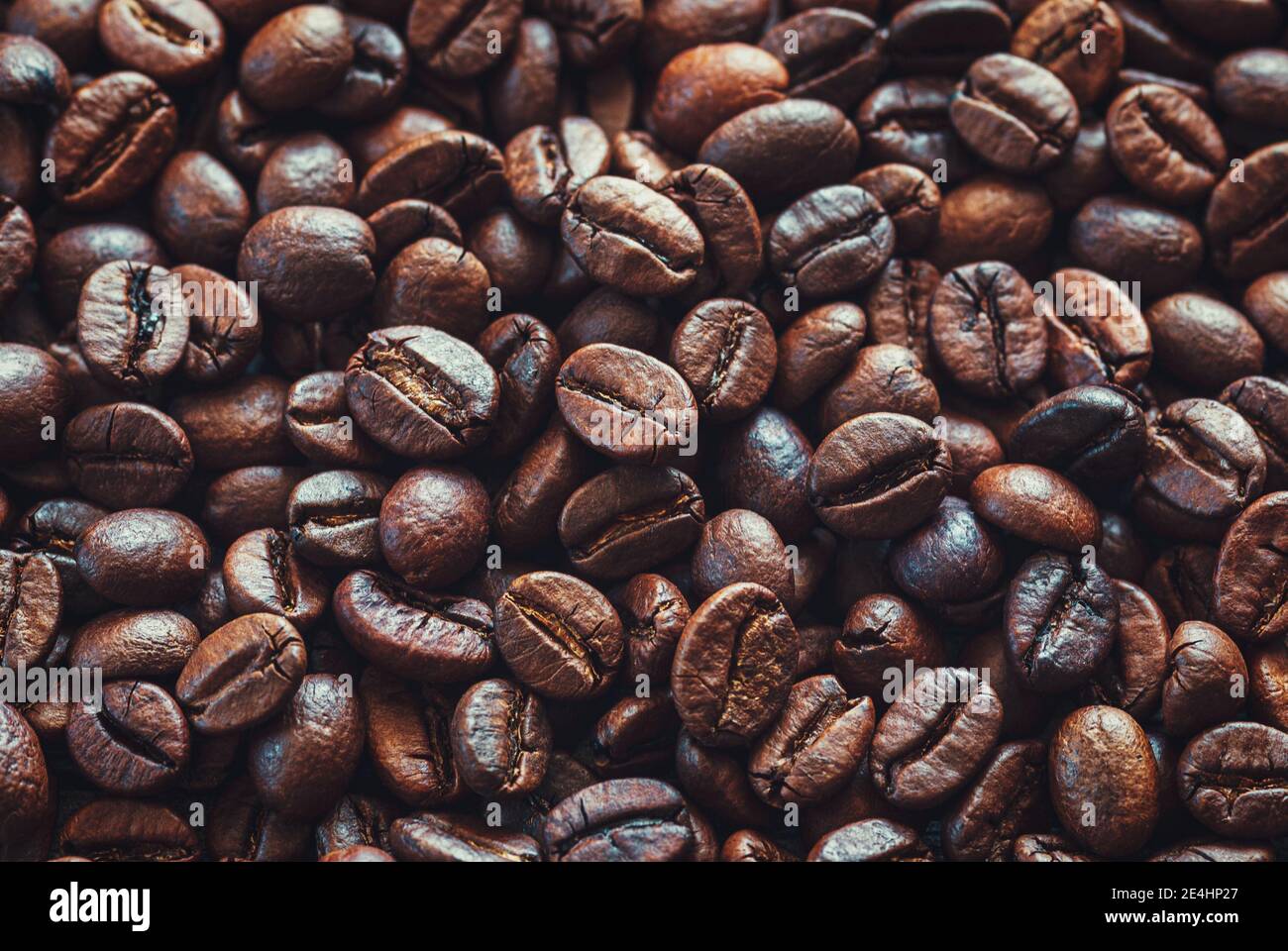 Coffee beans background, dark and light brown roasted coffee-beans ...