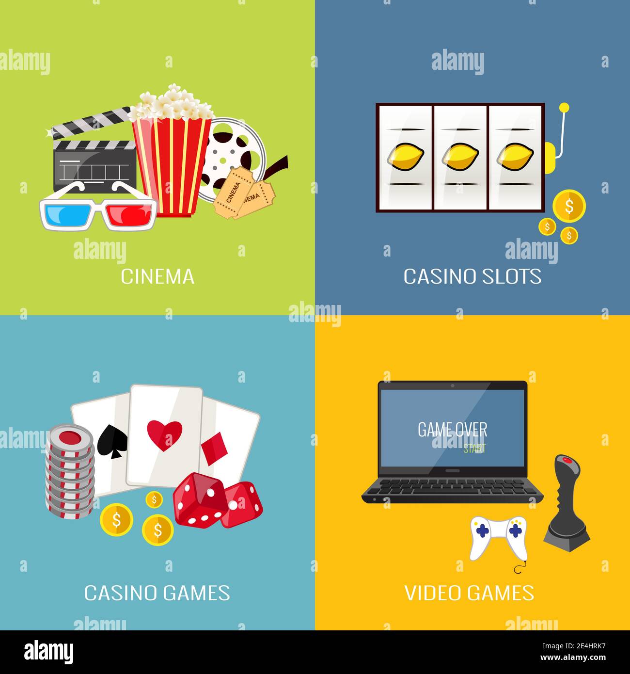 Online games infographics Royalty Free Vector Image