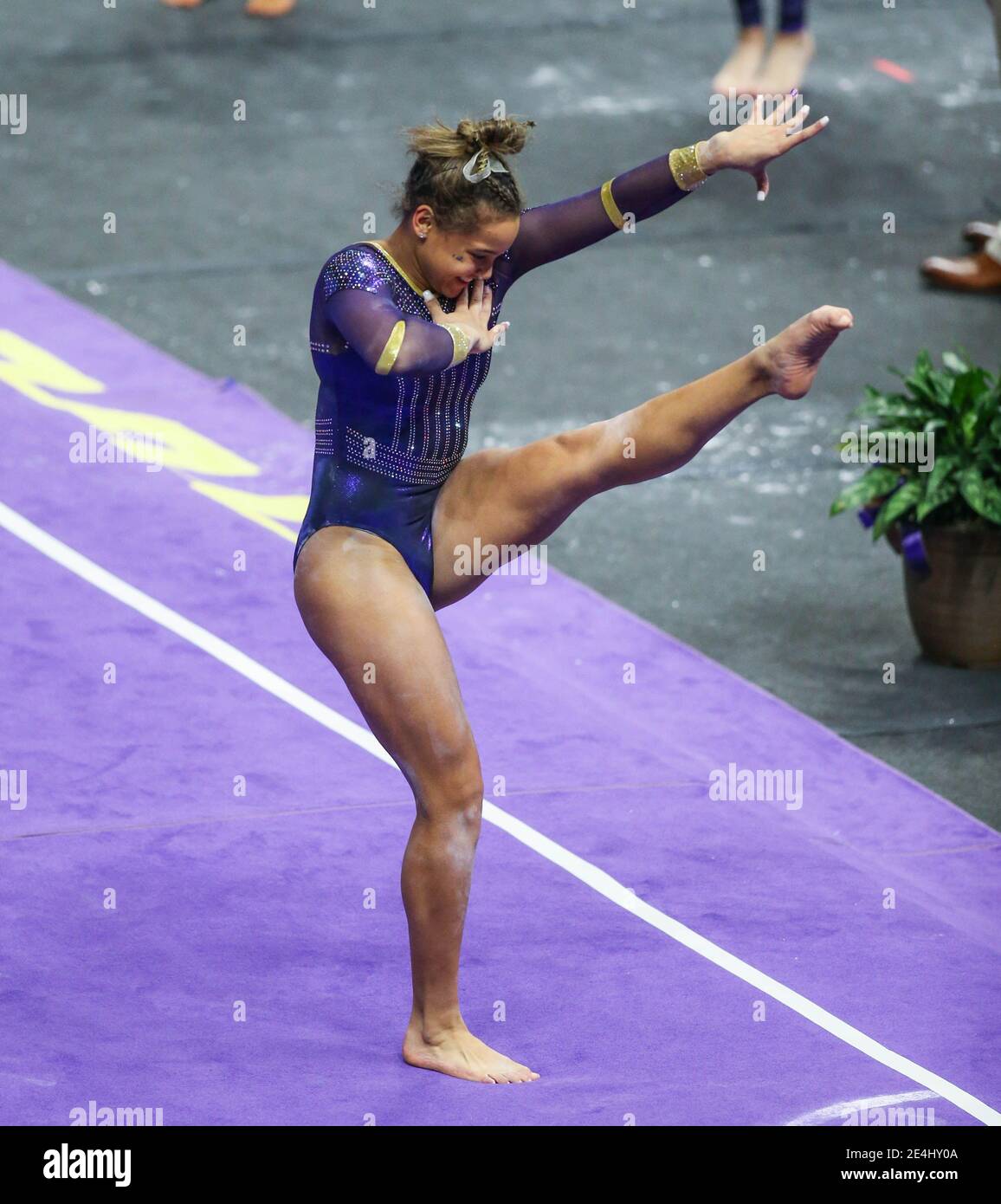 Baton Rouge, LA, USA. 22nd Jan, 2021. LSU's Haleigh Bryant competes on