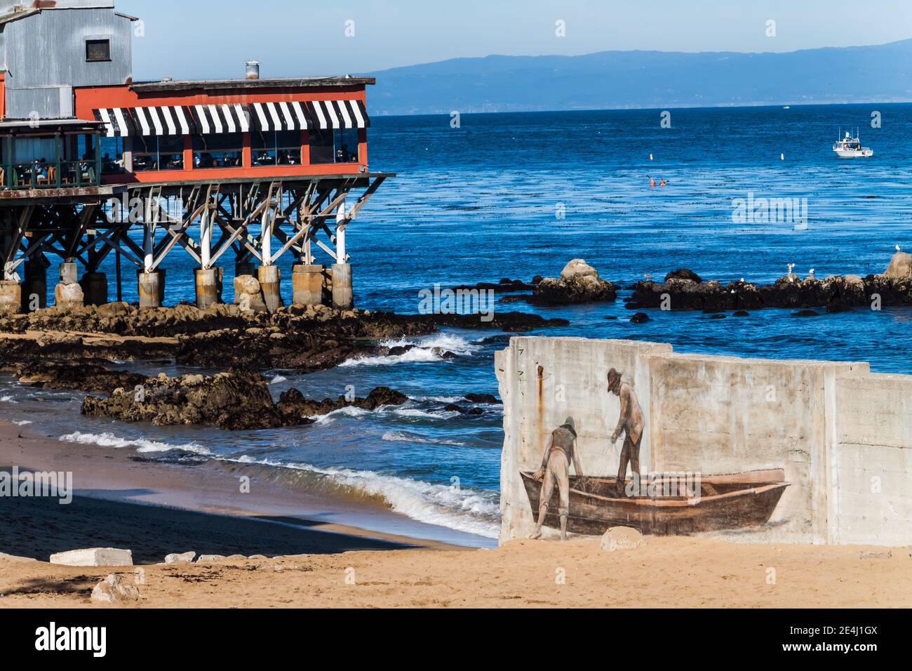 Monterey Bay Near The Tourist District of Historic Cannery Row