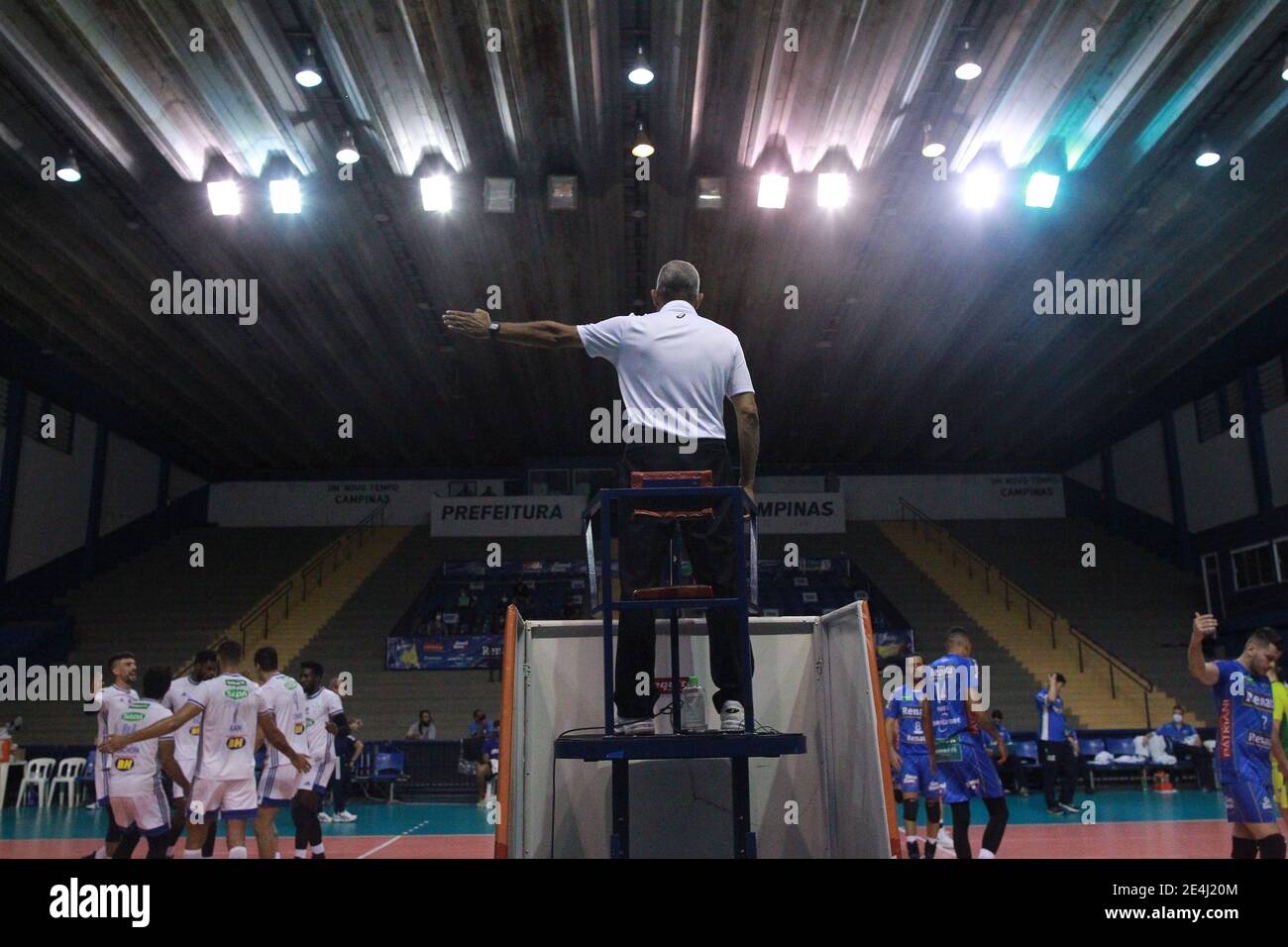 Campinas Brazil 23rd Jan 21 The Volleyball Renata Faced On Saturday Night 23 The Team Sada Cruzeiro In A Match Valid For The Superliga Banco Do Brasil In The Gym Of Taquaral