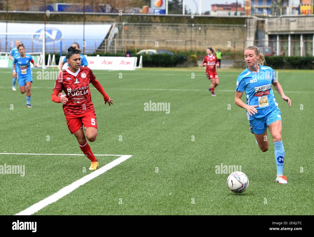 Italy. 23rd Jan, 2021. Jenny Hjohlman in action during in the match of Serie A Female, the Italian Woman League Football at “Caduti di Brema” stadium of Naples, on the field Napoli vs Bari, Napoli won the match 1-0. (Photo by Pasquale Gargano/Pacific Press) Credit: Pacific Press Media Production Corp./Alamy Live News Stock Photo