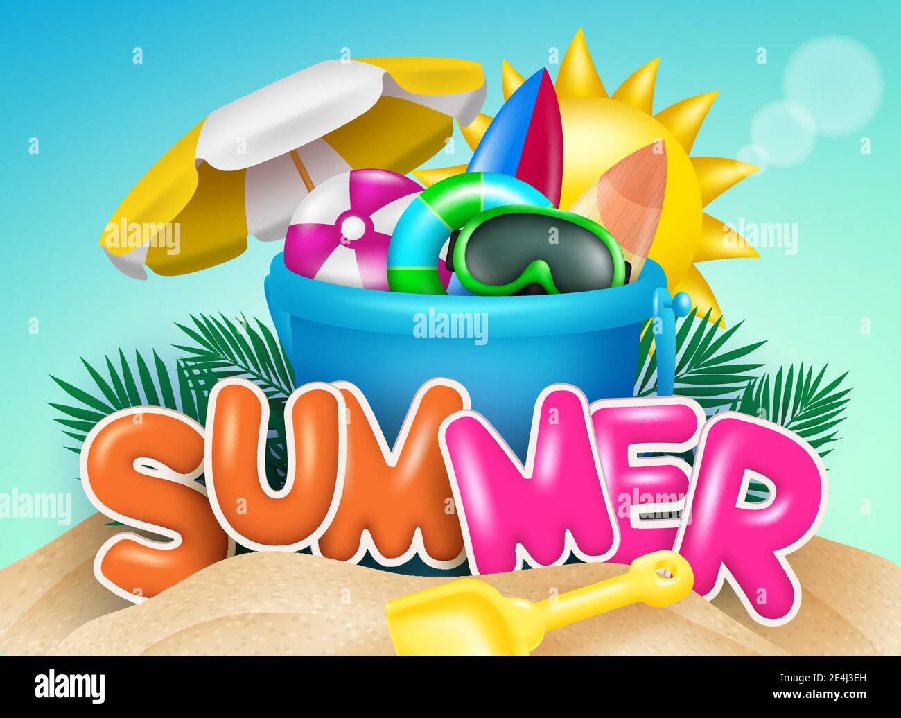 Children Kids Clipart-kids enjoying summer fun at the beach clipart