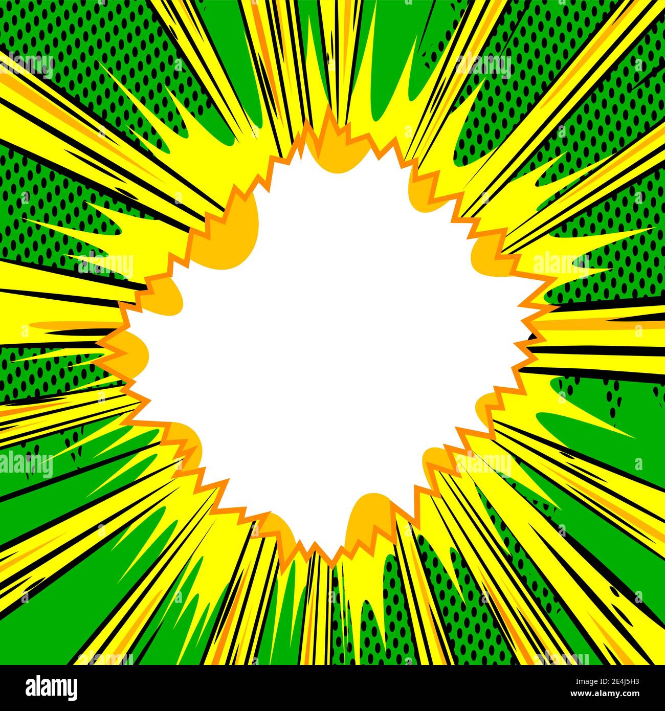 Comic book background with colored explosion effect and space for text ...