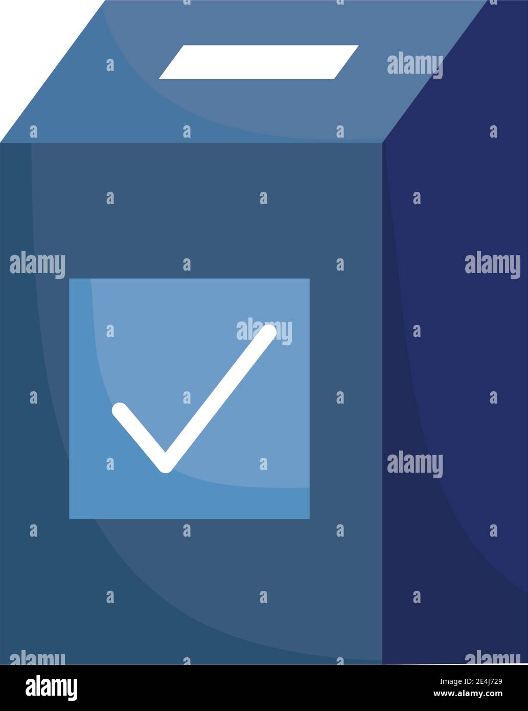 box voting election democracy check mark, white background vector ...