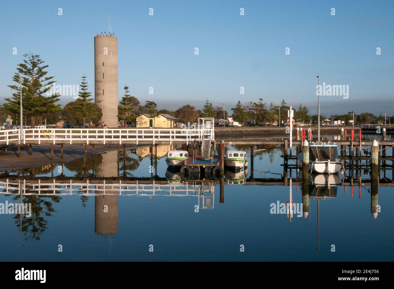 Seaside village of Port Albert in South Gippsland, once a port for ships serving the 19th-century goldfields of eastern Victoria, Australia Stock Photo