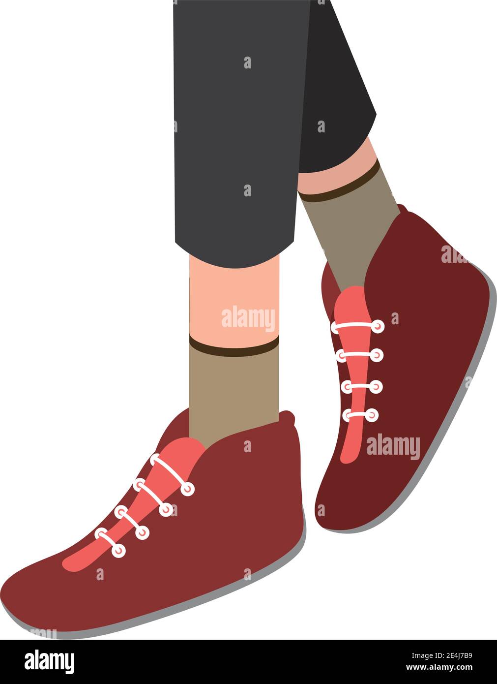 red shoes vector