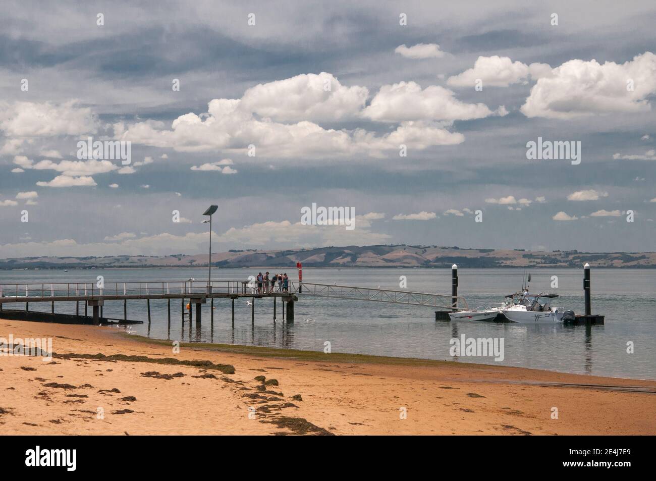 Seaside summer holidays at Rhyll, Phillip Island, Victoria, Australia Stock Photo Alamy