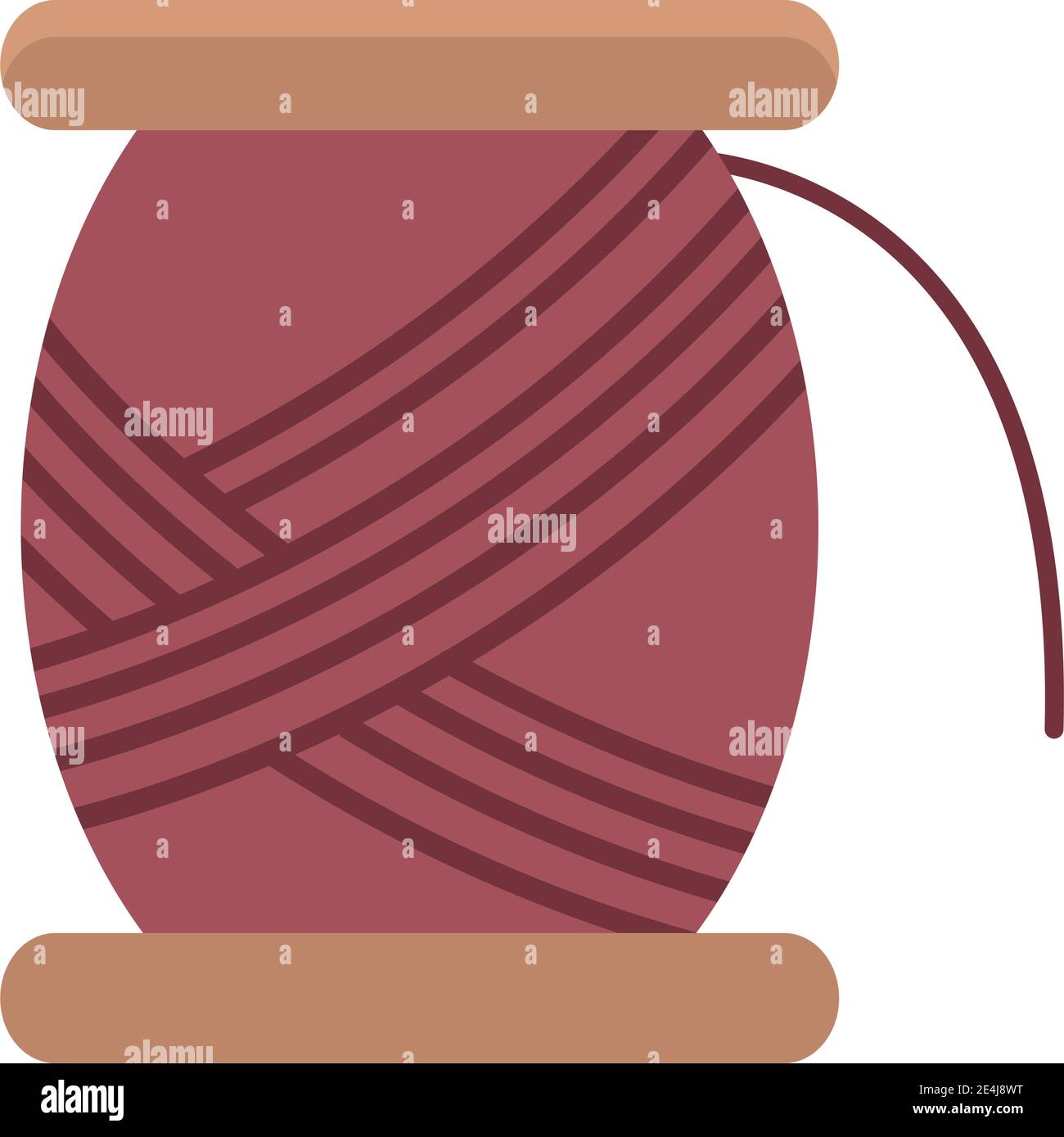 thread design, Embroidery weaving and sewing theme Vector illustration