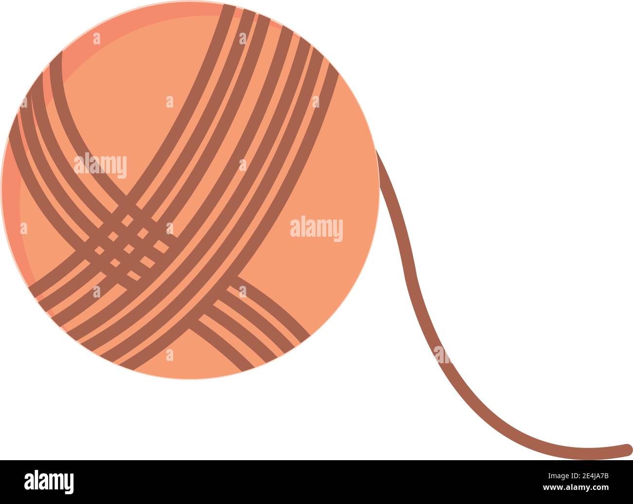 yarn ball design, Embroidery weaving and sewing theme Vector