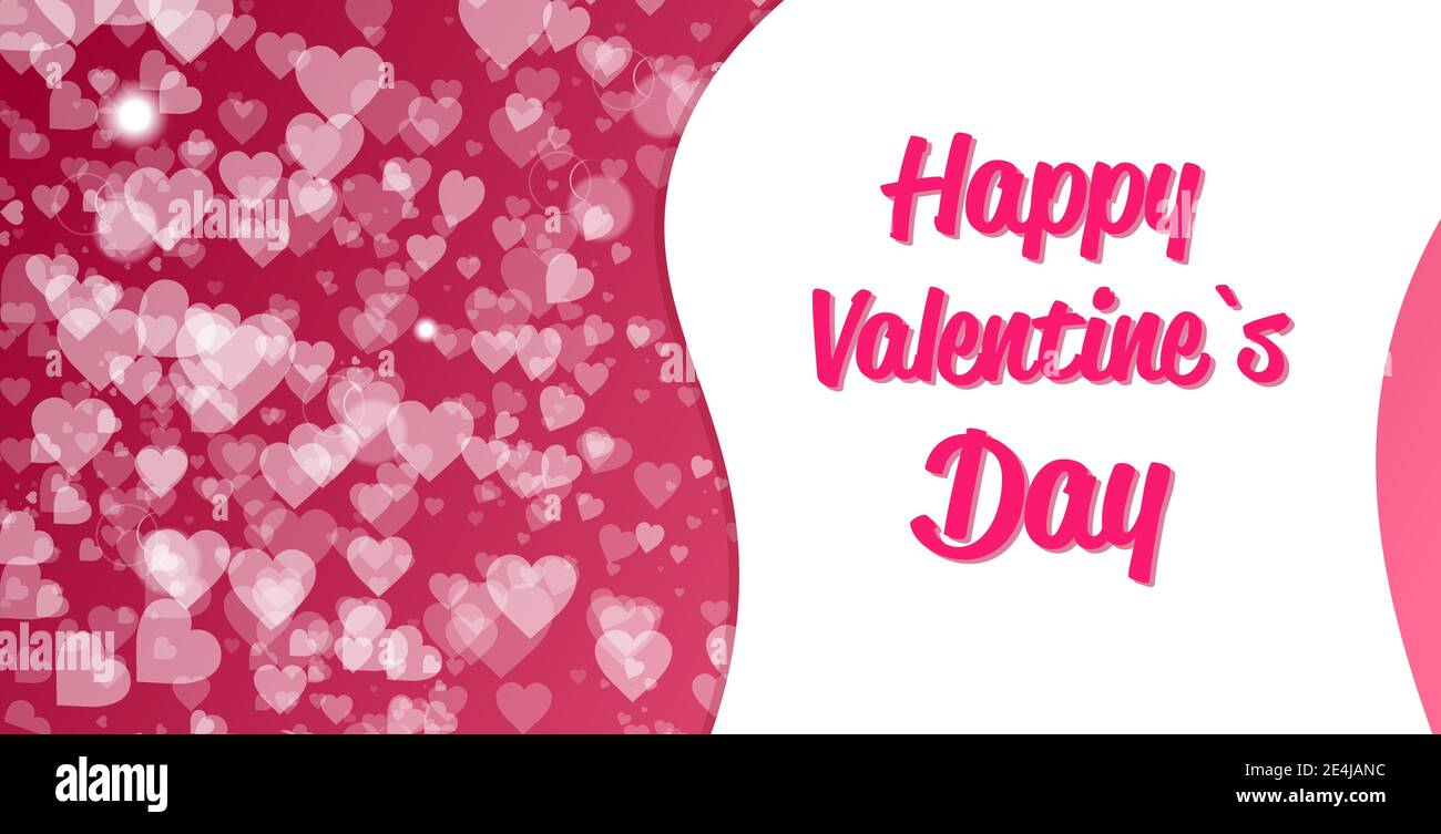 valentines day celebration love banner flyer or greeting card with ...