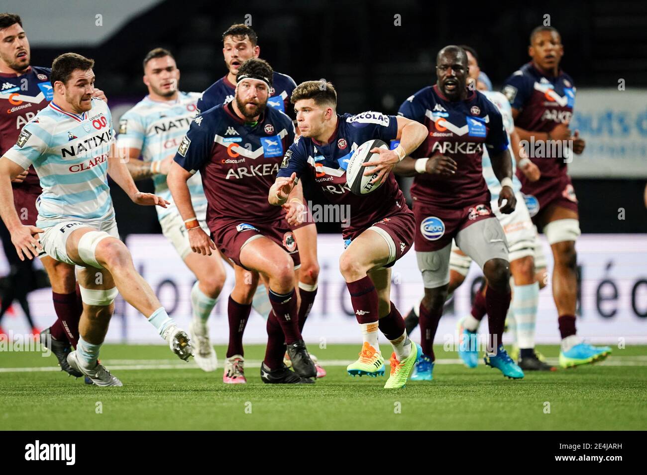 Matthieu Jalibert (UBB) during the rugby TOP 14 match between Racing 92  (R92) and Union Bordeaux Begles (UBB) at the Paris La Defense Arena, in  Nanterre, France on January 23, 2021. Photo