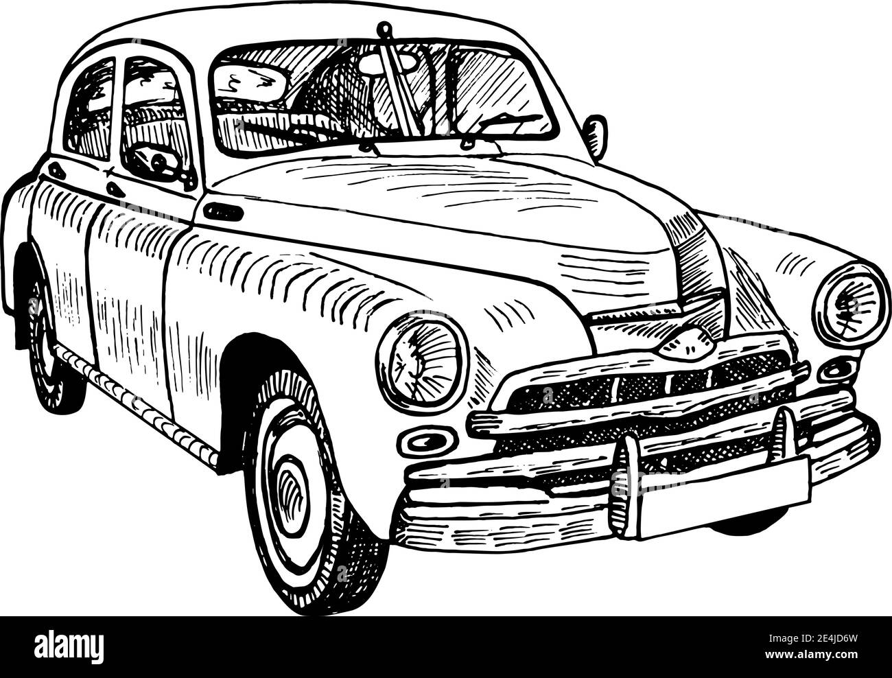 Volkswagen Kaefer sketch | Old car sketch into Maruman F4 S8… | Flickr