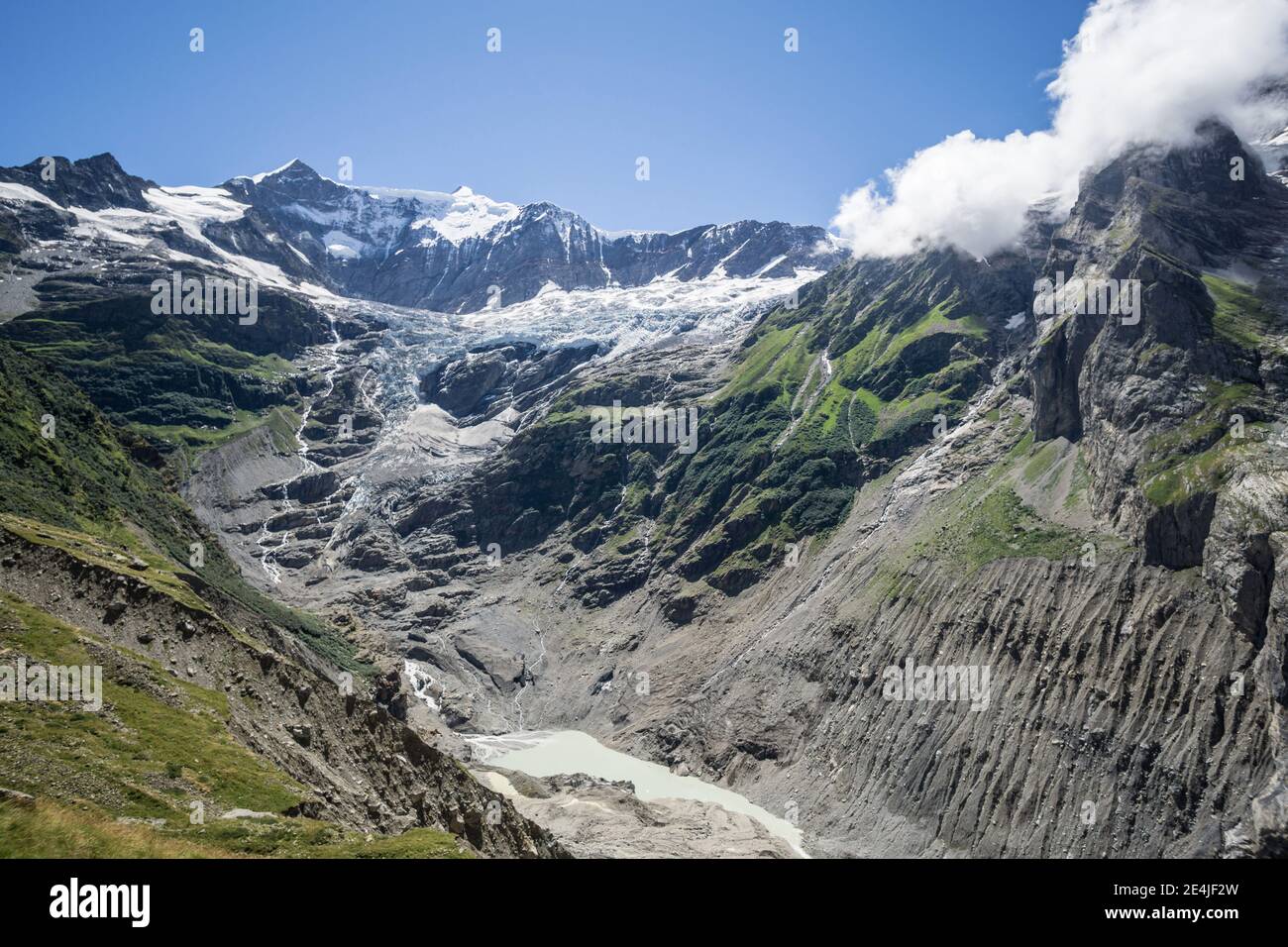 View of the Lower Grindelwald Glacier, near Grindelwald, in the Bernese  Oberland, Switzerland Stock Photo - Alamy