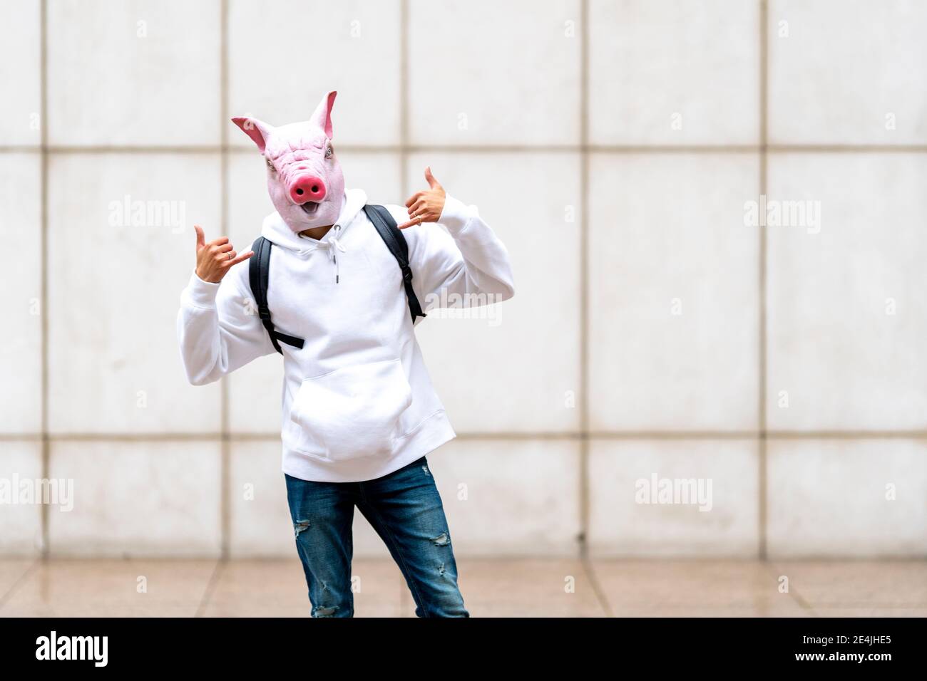 Pig mask man hires stock photography and images Alamy