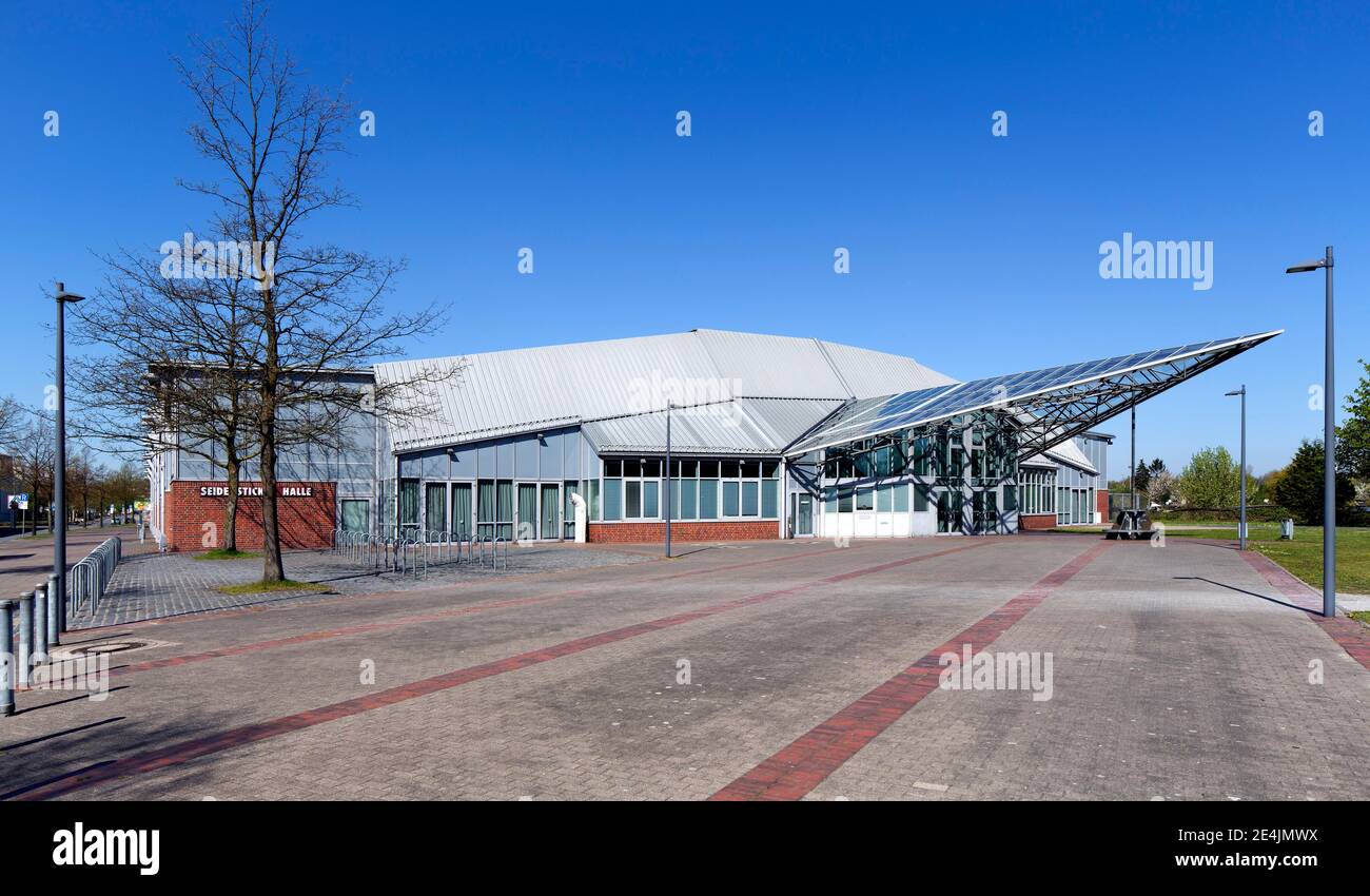 Seidensticker-Halle, multifunctional large sports hall and event centre, Bielefeld, East Westphalia, North Rhine-Westphalia, Germany Stock Photo