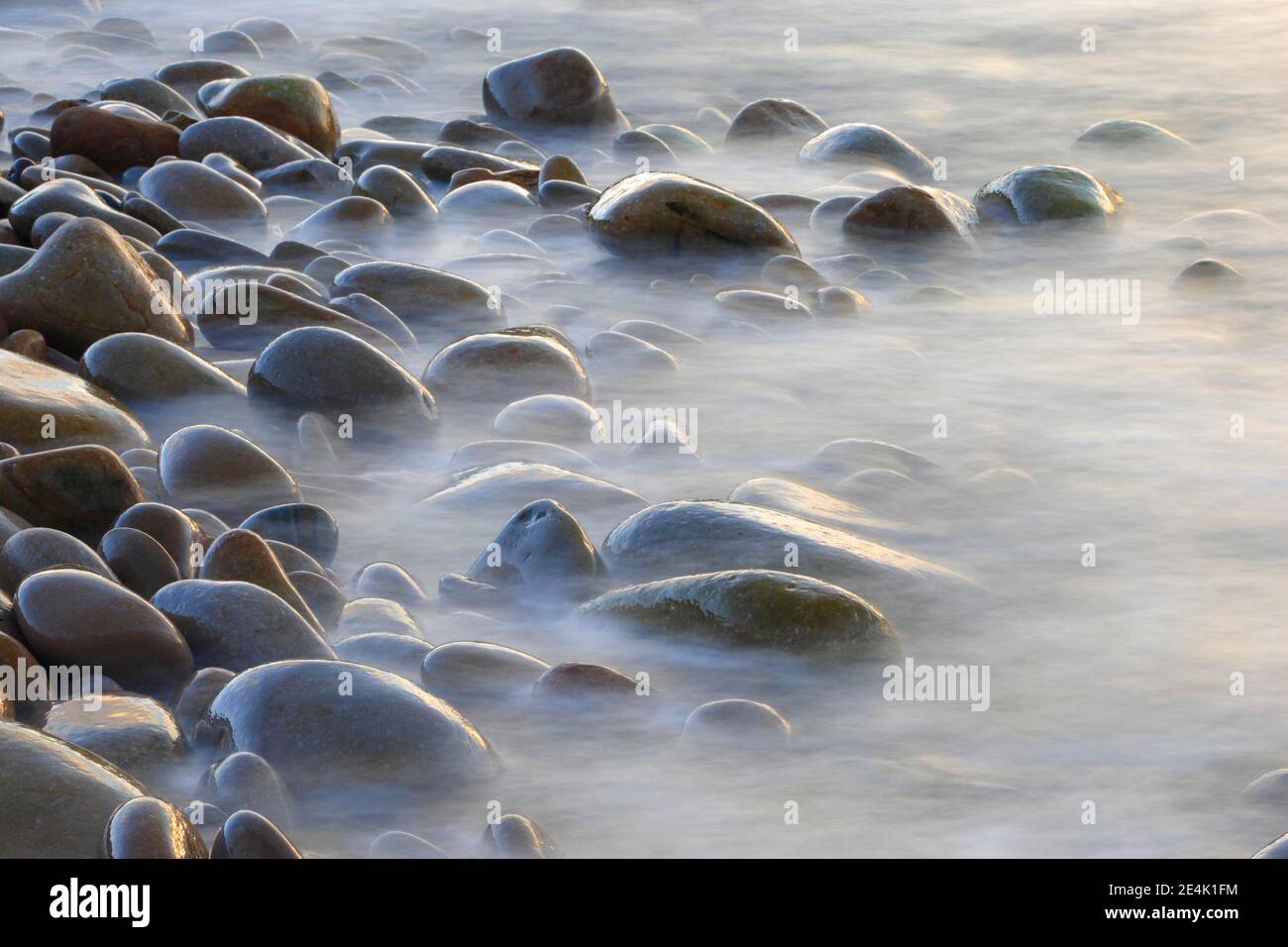 Stones on the beach, England, Great Britain Stock Photo