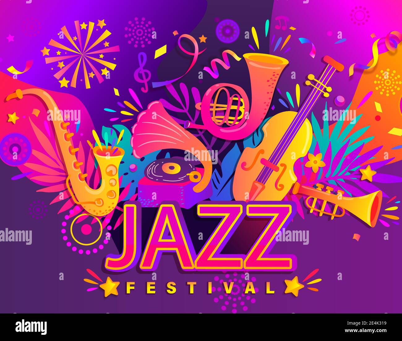 Carnival party banner, invitation card. Stock Vector