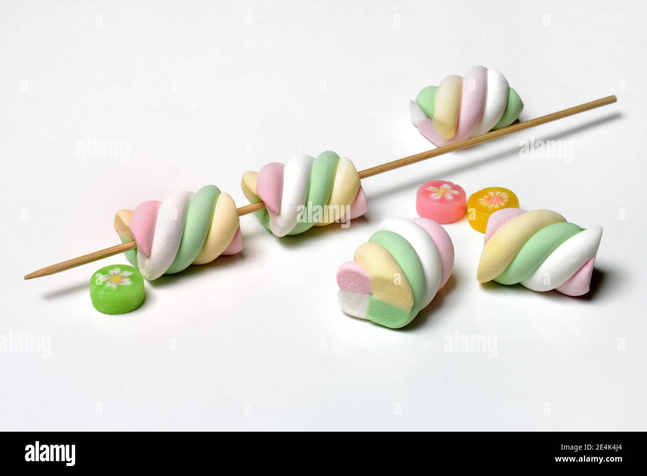 Marshmallows and candies, foamy candy, nutrition, calories, calorie