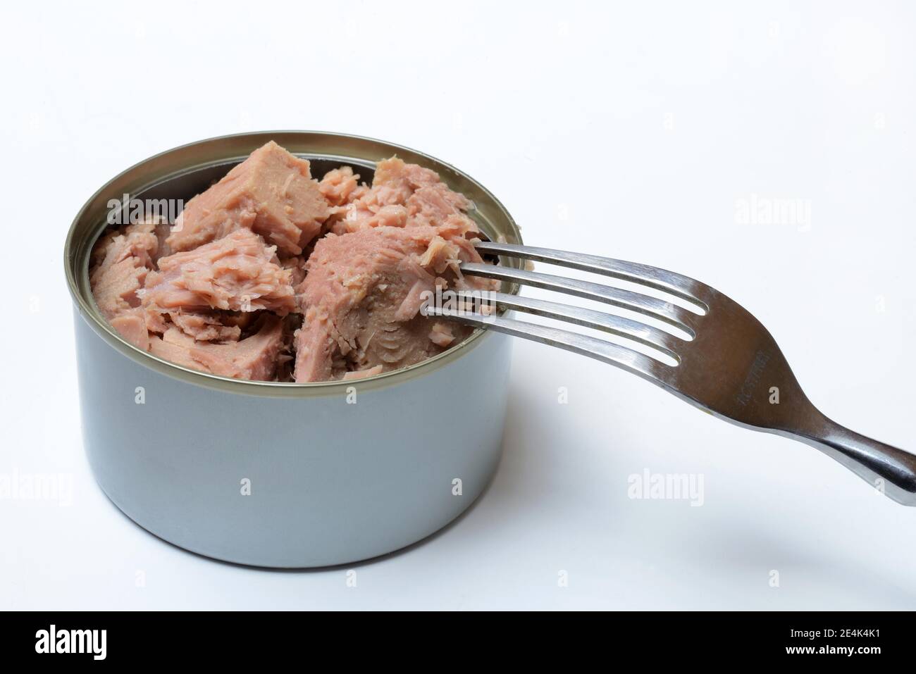 Pink canned tuna, diet Stock Photo Alamy