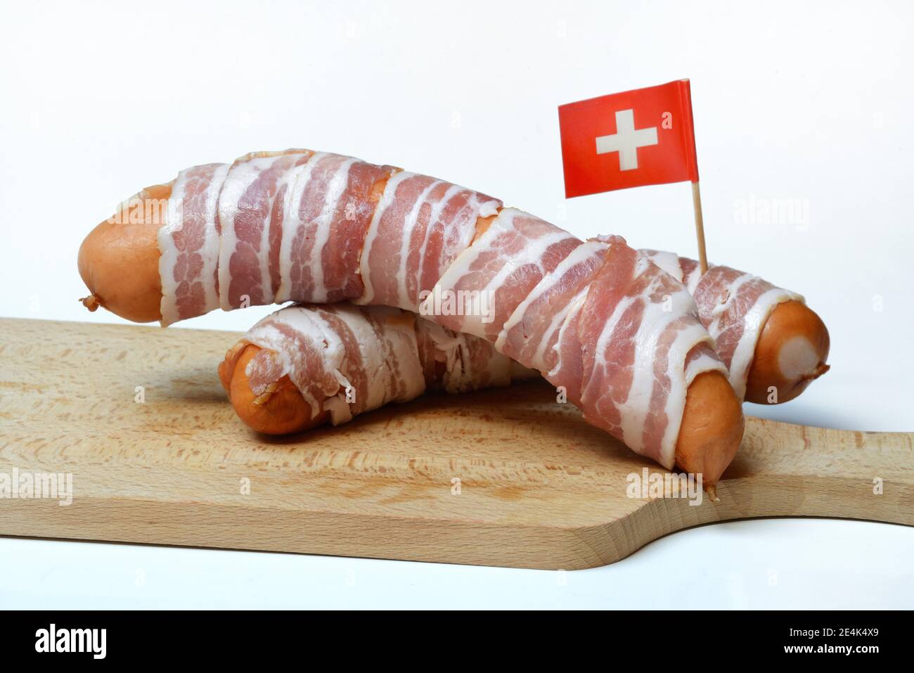 Bernerli, Berner sausage, grilled sausage with bacon and cheese Stock