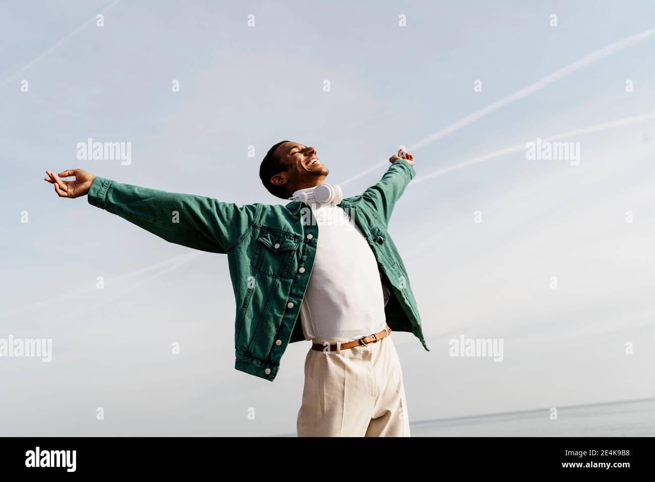 Happy carefree african american hi-res stock photography and images - Alamy