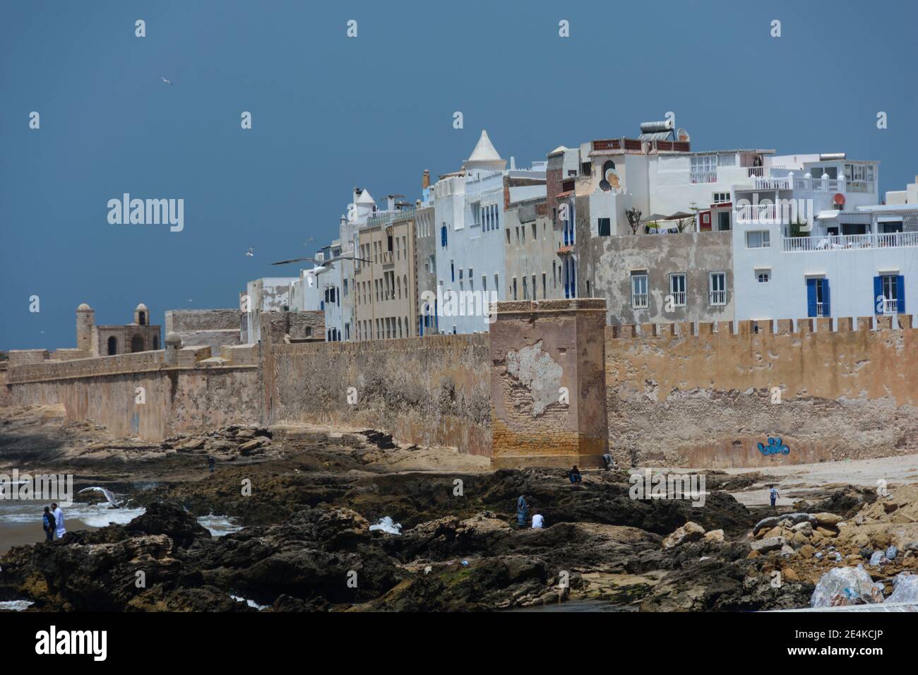 The medina of Essaouira seen from the Scala of the Port. Morocco Stock  Photo - Alamy