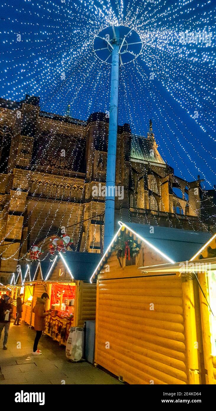 Clermont Ferrand. Christmas market. Puy de Dome. Auvergne-Rhone-Alpes. France Stock Photo