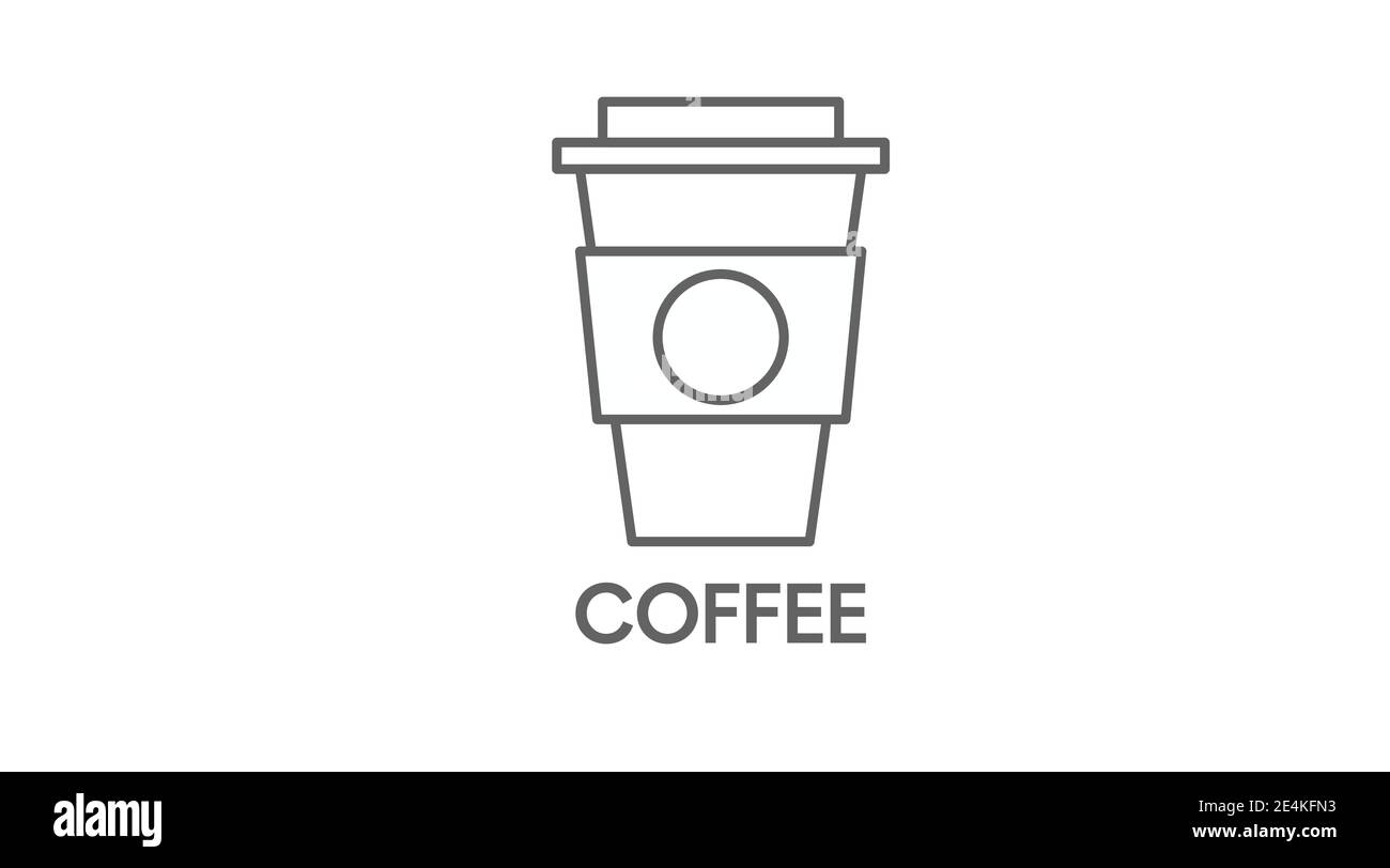 Vector Isolated Illustration of a Coffee Cup Icon Stock Vector Image ...