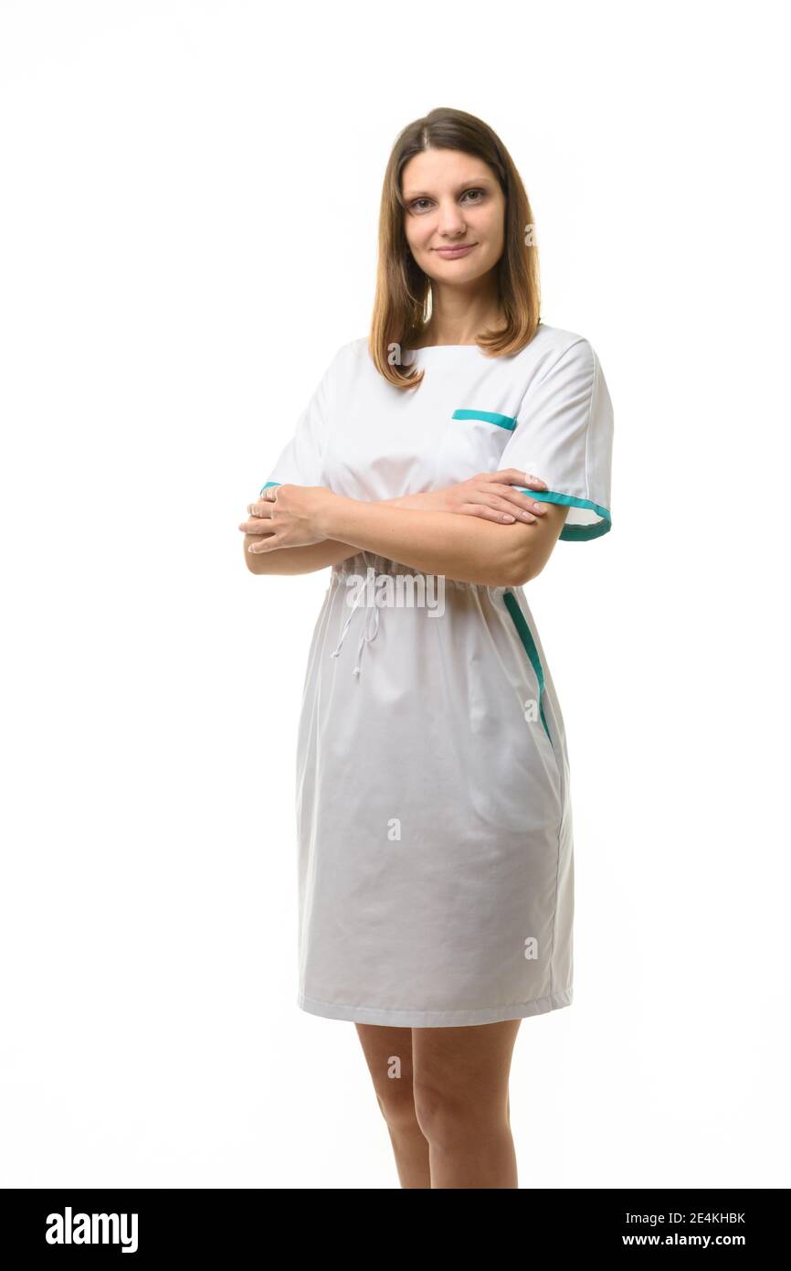 Girl in medical gown hi-res stock photography and images - Alamy