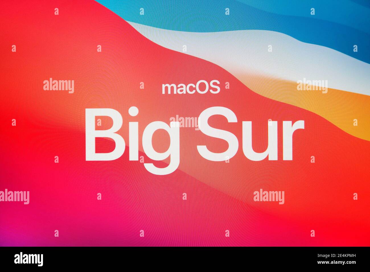 macOS Big Sur Stock Photo